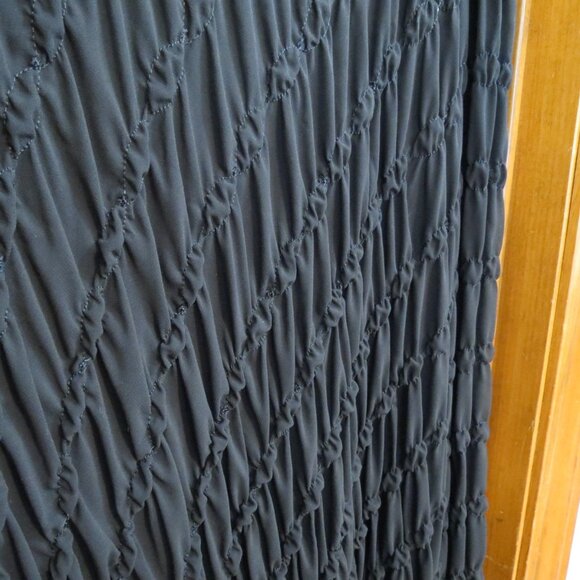 Joseph Ribkoff Black Bias Cut Maxi Chiffon Lined Knit Skirt Size 14 - Picture 3 of 10